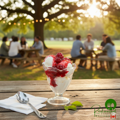 I. Rice 1/2 Gallon Cherry Dessert / Sundae Topping - 6/Case