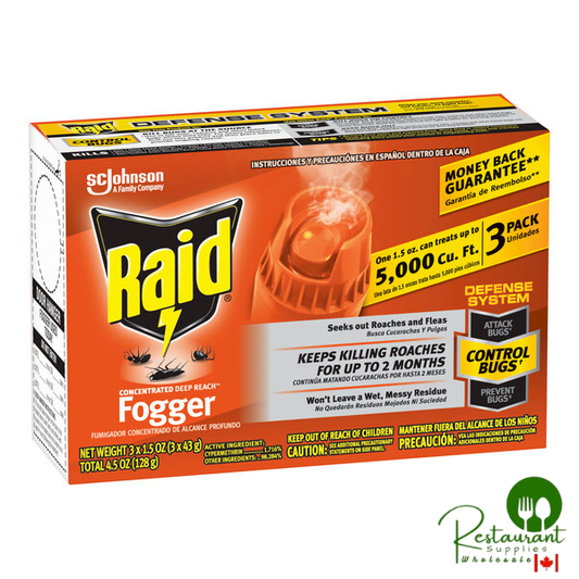 SC Johnson 377971 Raid® 1.5 oz. Concentrated Deep Reach Fogger - 36/Case
