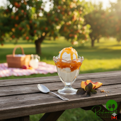 I. Rice 1/2 Gallon Mango Sunrise Dessert / Sundae Topping - 6/Case