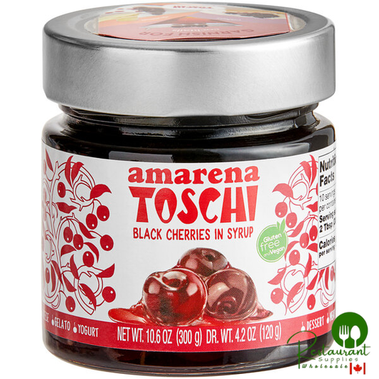 Toschi Amarena Cherries in Syrup 10.6 oz. (300 g) - 6/Case