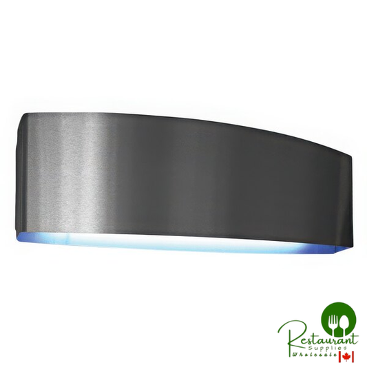 PestWest Mantis Sirius 125-000374 Wall-Mounted Stainless Steel Dual Voltage Insect Light Trap - 28W, 110V