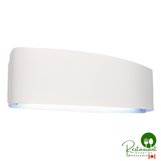 PestWest Mantis Sirius 125-000373 Wall-Mounted White Dual Voltage Insect Light Trap - 28W, 110V