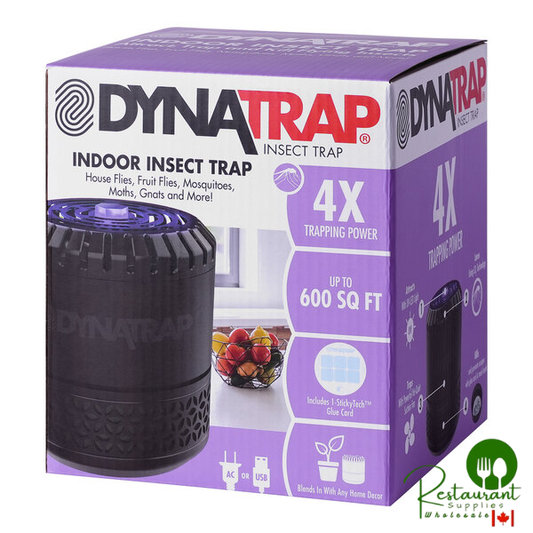 DynaTrap DT152 Indoor Black Flying Insect Trap with StickyTech Glue Card