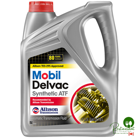MOBIL DELVAC 1 SYNTHETIC ATF, TES-295 – CASE OF 4 – 1 GALLON JUGS