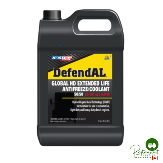 [11156] [GOLD 50/50 RADIATOR READY DEFENDAL GLOBAL HD-ELC, FLEET PRE-CHARGED UNIVERSAL HYBID TYPE, GLOBAL FORMULA ANTI FREEZE] [11156] 3 GALLONS