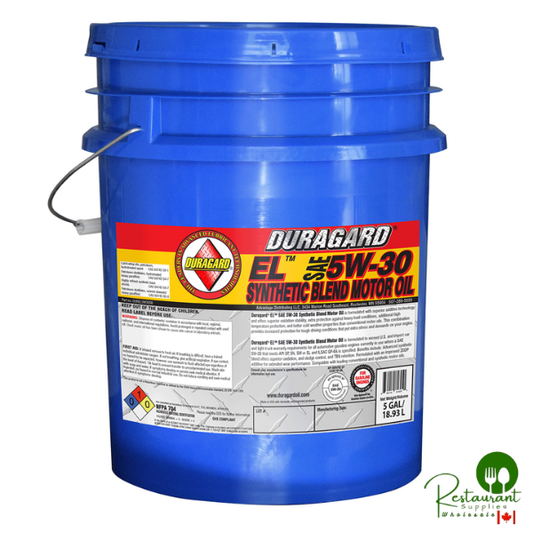DURAGARD® EL 5W30 EXTENDED LIFE SYNTHETIC BLEND, API LICENSED GF-5/SN OIL – 5 GALLON PAIL