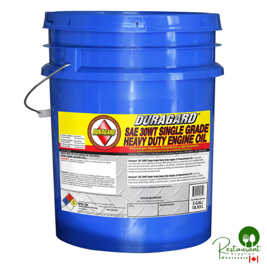 DURAGARD® PREMIUM FLEET HD 30W, LOW ASH ENGINE OIL – 5 GALLON PAIL