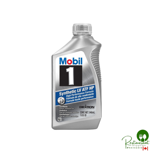 MOBIL 1-SYNTHETIC LV ATF HP 100% PAO SYNTHETIC DEXRON HP – CASE OF 6 – 1 QUART BOTTLES