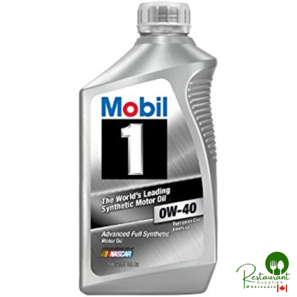 MOBIL 1 0W-40 100% SYNTHETIC ENGINE OIL – CASE OF 6 – 1 QUART BOTTLES