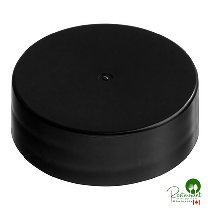 33/400 Smooth Black Lid with Foam Liner - 4,000/Case
