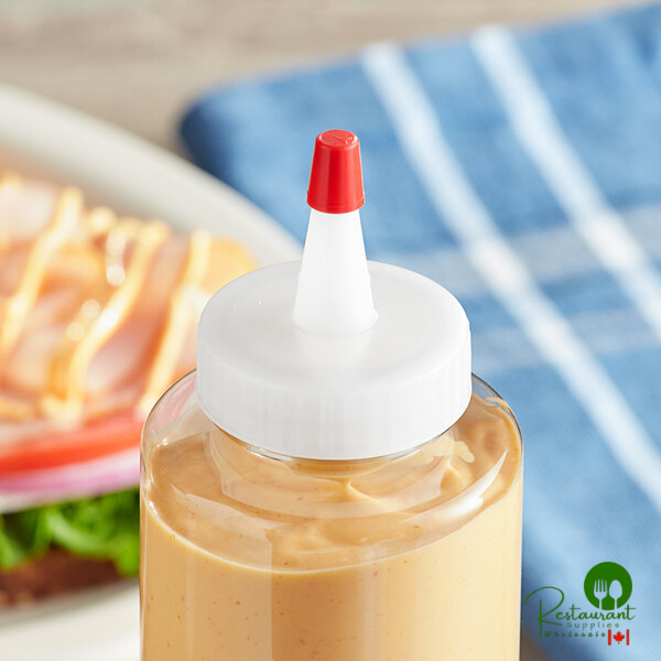 38/400 Natural Yorker Spout Cap - 1,250/Case - additional view