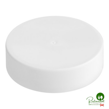 38/400 Smooth White Lid with Foam Liner - 2,900/Case