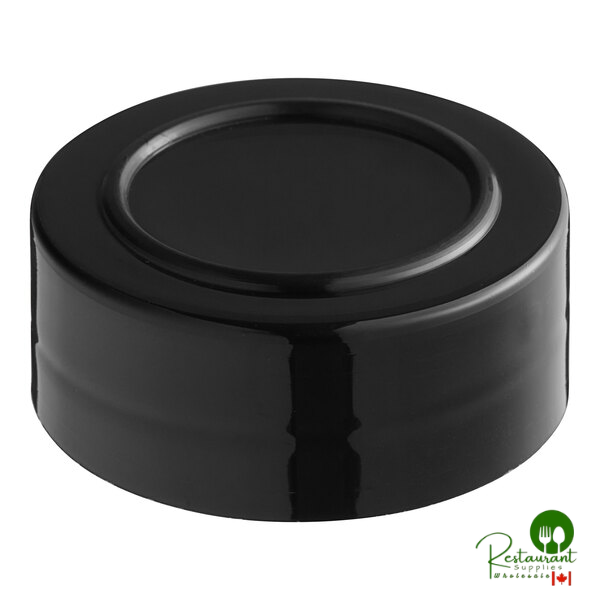 43/485 Black Unlined Polypropylene Spice Cap - 1,400/Case
