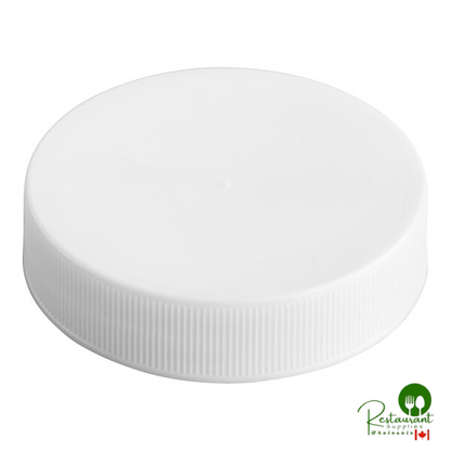 45/400 Black Ribbed Plastic Cap with Foam Liner - 2,500/Case - additional view