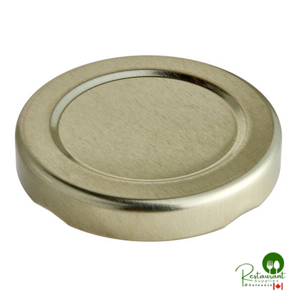 48 Lug Black Metal Lid with Plastisol Liner - 2,500/Case - additional view