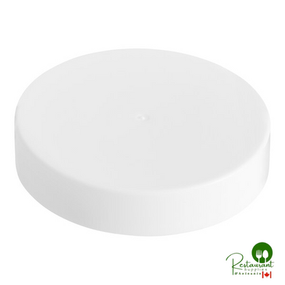 53/400 Smooth White Lid with Foam Liner - 1,300/Case