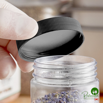 53/400 Black Induction-Lined Polypropylene Cap - 1,300/Case - additional view