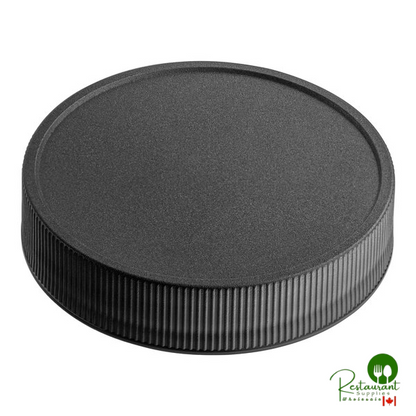 53/400 Black Induction-Lined Polypropylene Cap - 1,300/Case