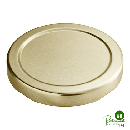 63 Lug Black Metal Lid with Plastisol Liner - 1,300/Case - additional view