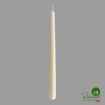 Hyoola Candles 12" White 10 Hour Taper Candle - 144/Case