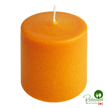 Hollowick 3" Ivory Wax Pillar Candle - 12/Case