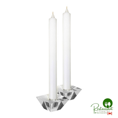 Hyoola Candles 10" Wool White 10-Hour Rustic Taper Candle - 144/Case