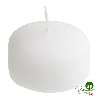 Hollowick 2" White Wax Floating Candle - 144/Case