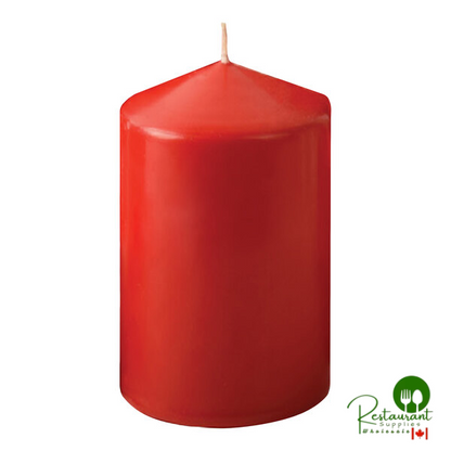 Hyoola Candles 3" x 6" White 90-Hour Pillar Candle - 6/Case