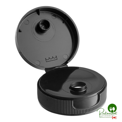 38/400 Yellow Plastic Flip Top Lid with Pressure-Sensitive Liner - 2,000/Case