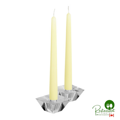 Hyoola Candles 10" White 8 Hour Taper Candle - 144/Case