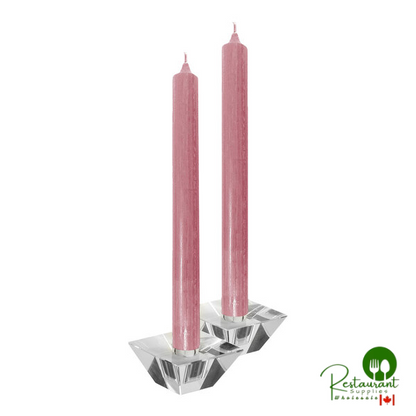 Hyoola Candles 10" Wool White 10-Hour Rustic Taper Candle - 144/Case