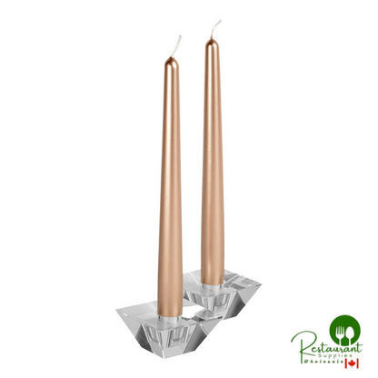 Hyoola Candles 10" White 8 Hour Taper Candle - 144/Case