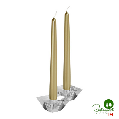 Hyoola Candles 10" White 8 Hour Taper Candle - 144/Case