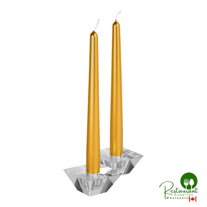 Hyoola Candles 10" White 8 Hour Taper Candle - 144/Case