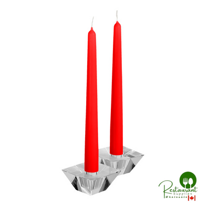 Hyoola Candles 10" White 8 Hour Taper Candle - 144/Case