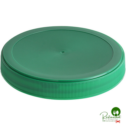 110/400 Black Flat Top Induction-Lined Lid - 390/Case