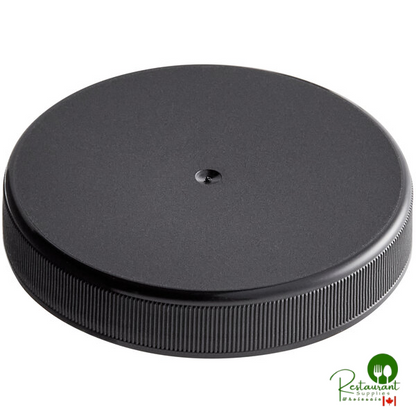 63/400 White Ribbed Plastic Cap with Foam Liner - 1,200/Case