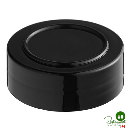 48/485 Black Unlined Polypropylene Spice Cap - 1,100/Case
