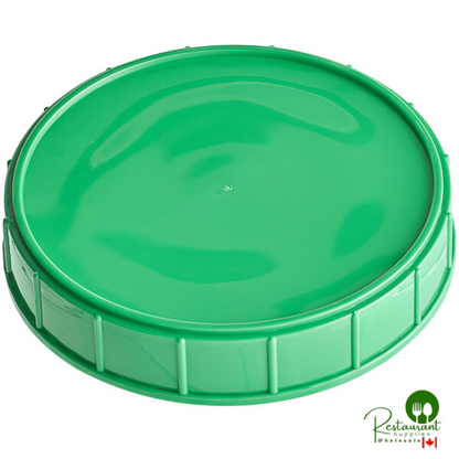 120 mm Unlined Black Plastic Canister Lid - 256/Case