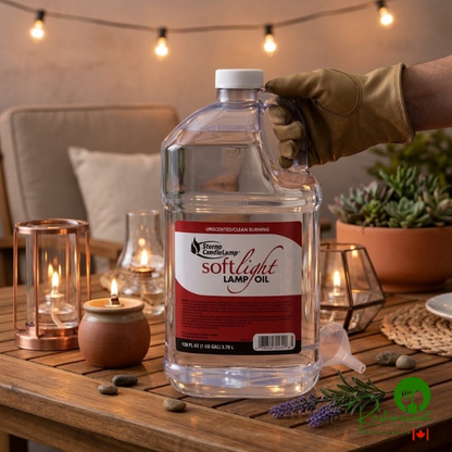 Sterno 30644 Soft Light 1 Gallon Bulk Lamp Fuel, Smokeless Liquid Candle Paraffin Wax - 4/Case