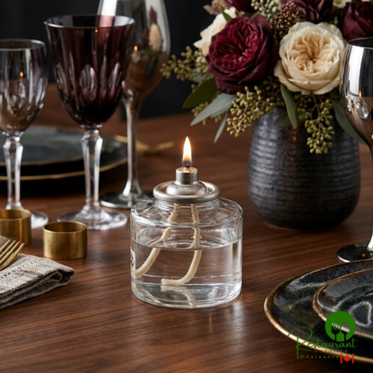 Hollowick HD26-72 26 Hour "Smokeless" Clear Liquid Candle Fuel Cartridge - Not for Home Consumer Use - 72/Case
