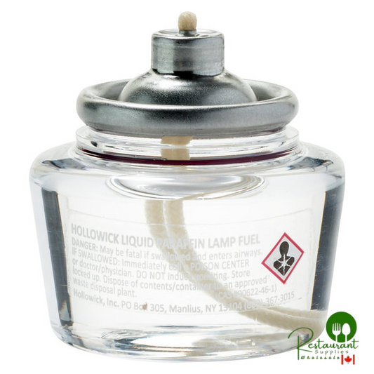 Hollowick HD10 10 Hour "Smokeless" Clear Liquid Candle Fuel Cartridge - Not for Home Consumer Use - 144/Case