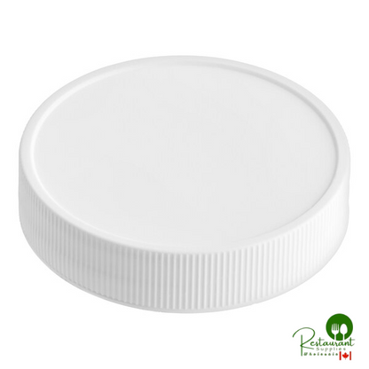53/400 White Unlined Polypropylene Cap - 1,300/Case