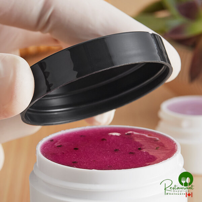 53/400 Smooth Unlined Black Lid - 1,300/Case