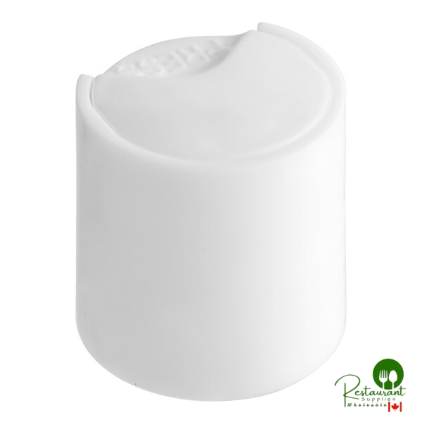 20/410 White Unlined Disc Top Lid - 3,000/Case