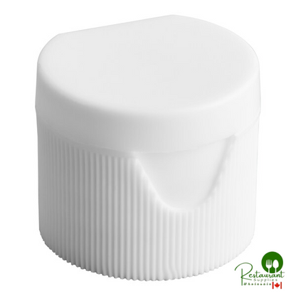 20/410 White Unlined Flip Top Lid - 5,000/Case