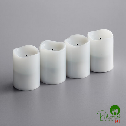 Sterno 60324 2.0 4 Piece 2" Amber Rechargeable Flameless Votive Set