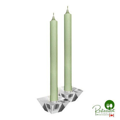 Hyoola Candles 10" Wool White 10-Hour Rustic Taper Candle - 144/Case