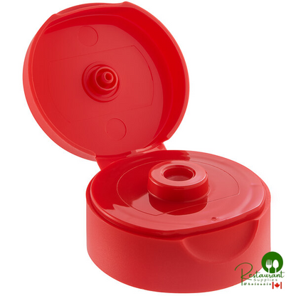 38/400 Black Inverted Squeeze Bottle Lid with Pressure-Sensitive Liner - 850/Case