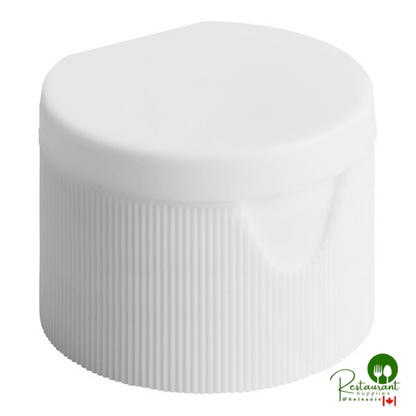28/410 Black Unlined Flip Top Lid - 2,500/Case